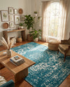 Georgetown Rugs Collection Area Rug - Dupont (Turquoise) Rectangle Turquoise  lifestyle 9