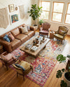 Parisian Elegance Collection Area Rug - Versailles (Pink Gray) Rectangle Pink Gray  lifestyle 23
