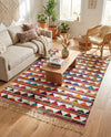 Tulum Trellis Collection Area Rug - Mysore Rectangle Multi  lifestyle 10