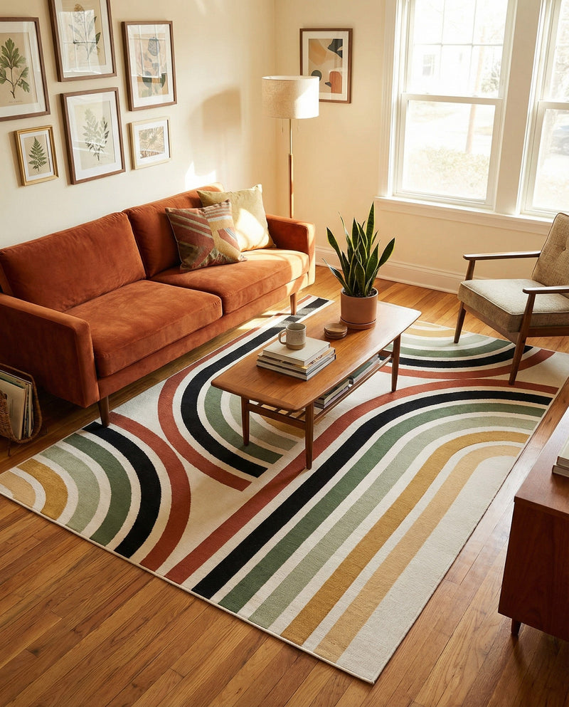 Urban Terrace Collection Area Rug -  Piazza Rectangle Multi  lifestyle 18