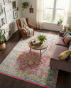 Arcadia Rugs Collection Area Rug -  Shangri-La Rectangle Pink  lifestyle 15