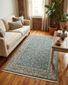 Persian Elegance Collection Area Rug -  Ardabil Rectangle Blue  lifestyle 52