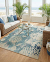 Sorrento Shores Collection Area Rug -  Vico Rectangle Light Blue  lifestyle 22