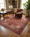 Bazaar Chic Collection Area Rug -  Essaouira Square Rust Red  lifestyle 56