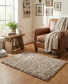 Plush Oasis Collection Area Rug - Serenity (Taupe) Rectangle Taupe  lifestyle 17