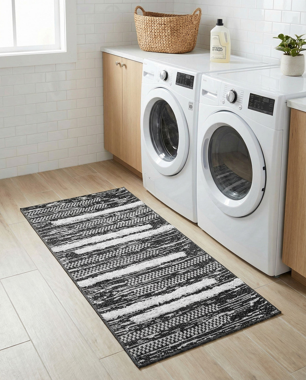 Cathedral Elegance Collection Area Rug - Chapel Runner Black  lifestyle 158