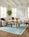 Metro Heights Collection Area Rug -  Bronx Rectangle Turquoise  lifestyle 28