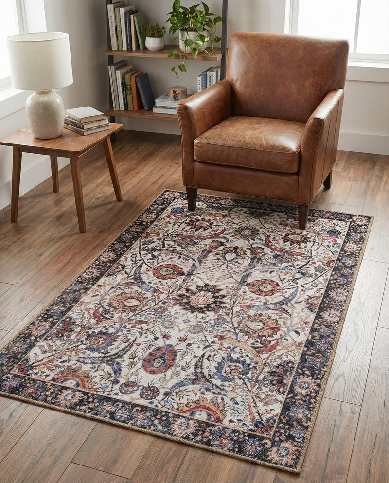 Heritage Elegance Collection Area Rug -  Topkapi Rectangle Ivory  lifestyle 19