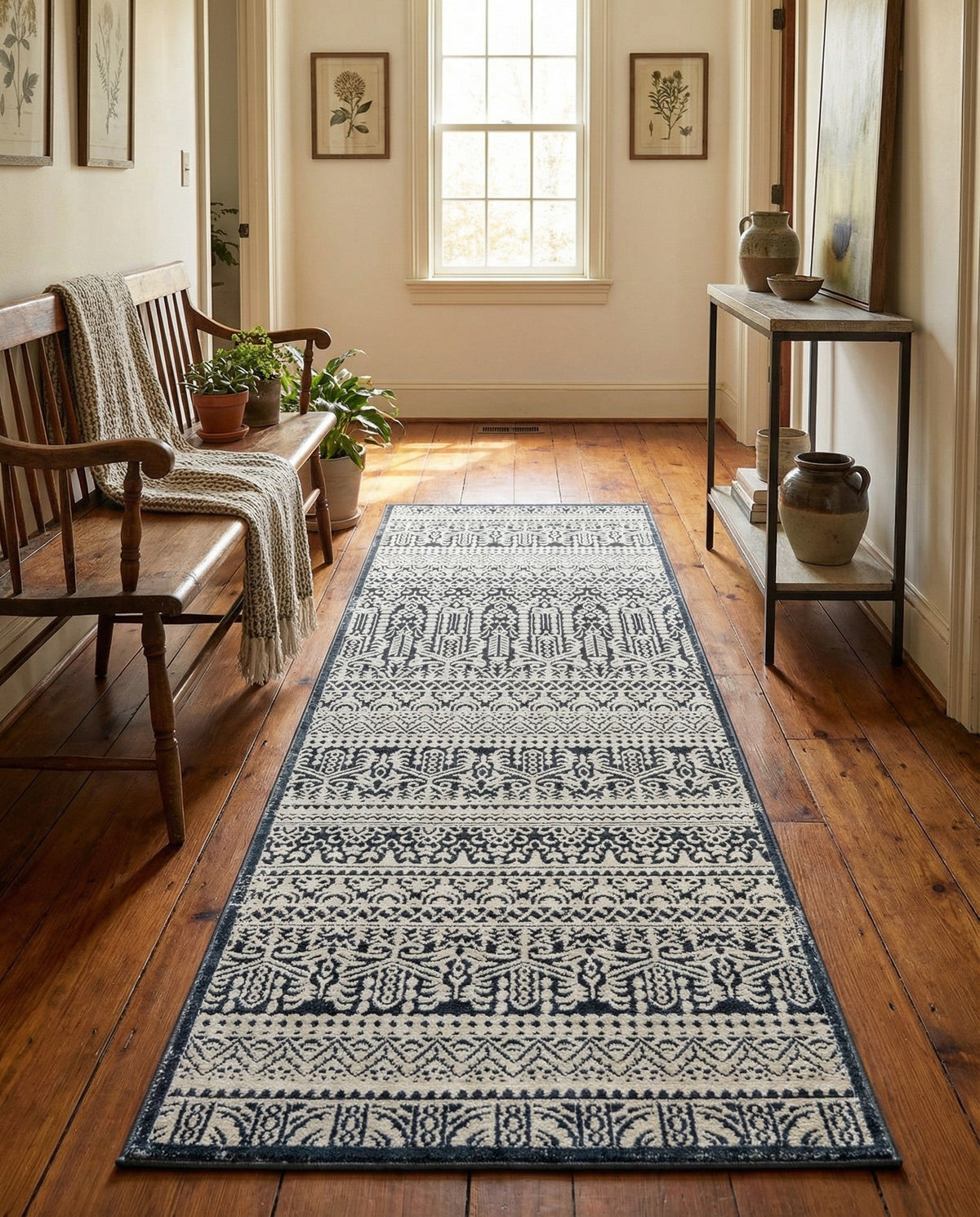 Metro Heights Collection Area Rug -  Chelsea Runner Blue  lifestyle 114