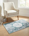Laguna Sands Collection Area Rug - Catalina Rectangle Teal Ivory  lifestyle 42