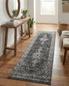 Dover Terrace Collection Area Rug - Marina (Dark Gray) Runner Dark Gray  lifestyle 40