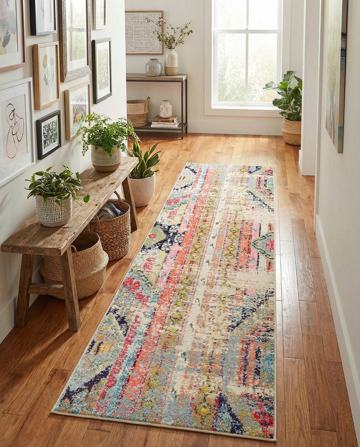 Sedona Vista Collection Area Rug -  Cholla Runner Multi  lifestyle 115