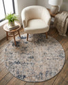 Aegean Elegance Collection Area Rug - Mykonos Round Cream  lifestyle 32