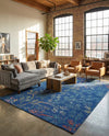 Meadow Breeze Collection Area Rug -  Sunbeam Rectangle Blue  lifestyle 25