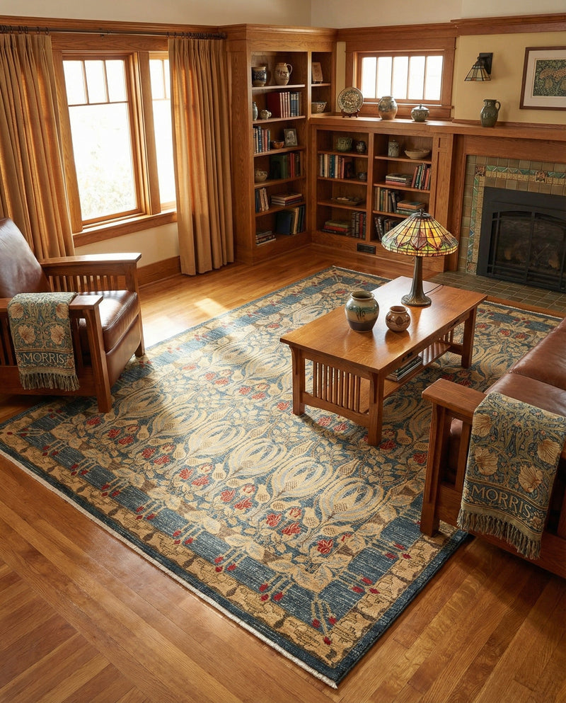Chelsea Elegance Collection Area Rug -  Brompton (Navy Blue) Rectangle Navy Blue  lifestyle 51