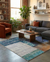 Colorburst Oasis Collection Area Rug - Palette Square Multi  lifestyle 24