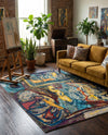 Autumnal Tapestry Collection Area Rug - Harvestville Rectangle Multi  lifestyle 11