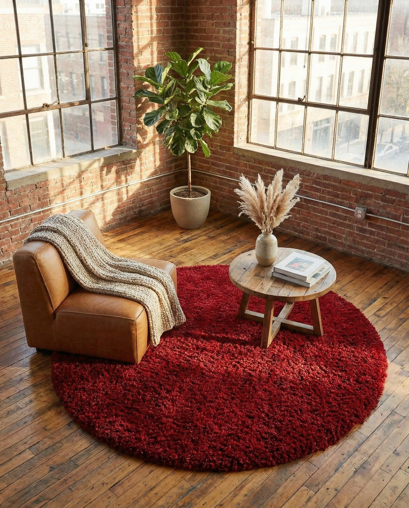 Majestic Manor Collection Area Rug - Versailles (Lipstick) Round Lipstick  lifestyle 60