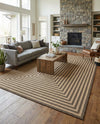Sahara Sands Collection Area Rug -  Abydos Rectangle Natural and Brown  lifestyle 7