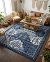 Horizon Collection Area Rug - Dawn Rectangle Blue  lifestyle 71