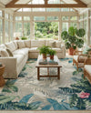 Seaside Blooms Collection Area Rug -  Paradise Rectangle Multi  lifestyle 60