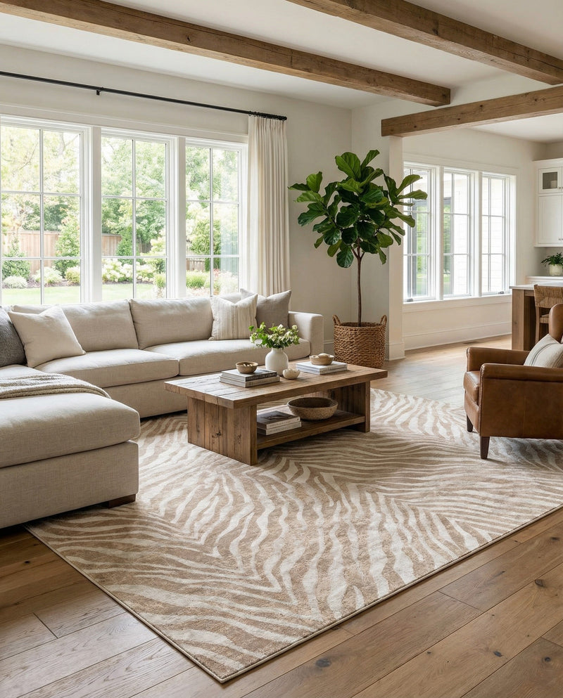 Bloomsbury Elegance Collection Area Rug -  Chelsea Rectangle Ivory Beige  lifestyle 43
