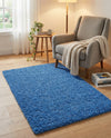 Plush Oasis Collection Area Rug - Serenity (Periwinkle Blue) Rectangle Periwinkle Blue  lifestyle 36