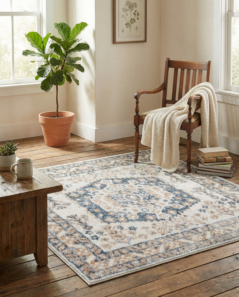 Cambridge Classics Collection Area Rug -  Pembroke (Cream) Square Cream  lifestyle 39