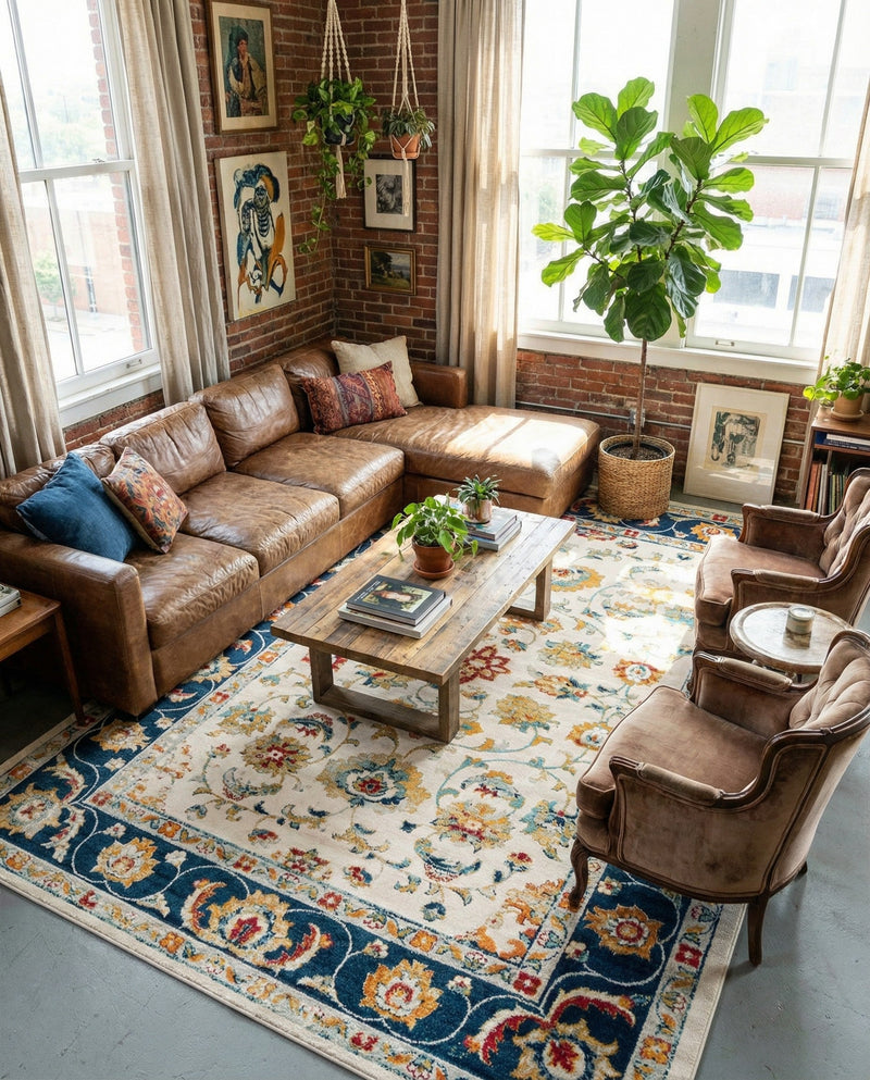 Adriana Terrace Collection Area Rug -  Positano (Multi) Rectangle Multi  lifestyle 12