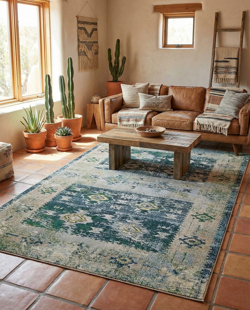 Sierra Collection Area Rug -  Sonoma Rectangle Green  lifestyle 7