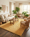 Alpine Plush Collection Area Rug -  Cortina (Sun Yellow) Rectangle Sun Yellow  lifestyle 25