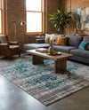 Copenhagen Comfort Collection Area Rug -  Odense Rectangle Blue  lifestyle 8