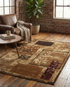 Bistro Lounge Collection Area Rug -  Affogato Rectangle Beige  lifestyle 48