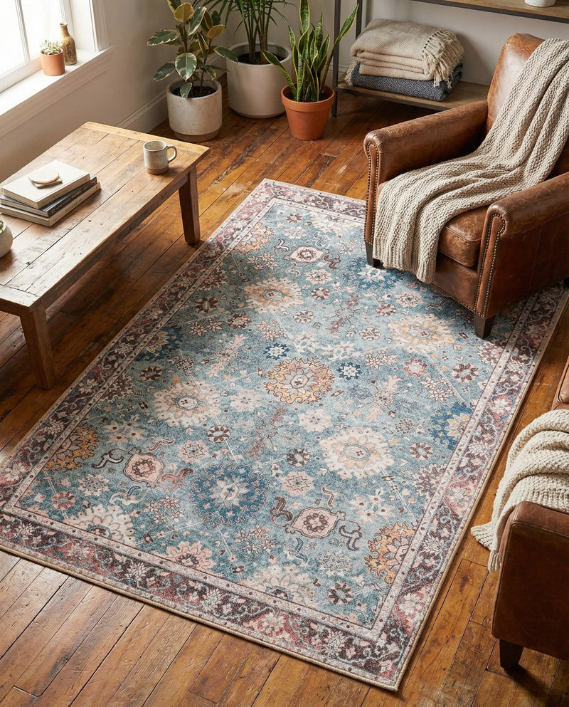 Heritage Elegance Collection Area Rug -  Himeji Rectangle Green  lifestyle 31