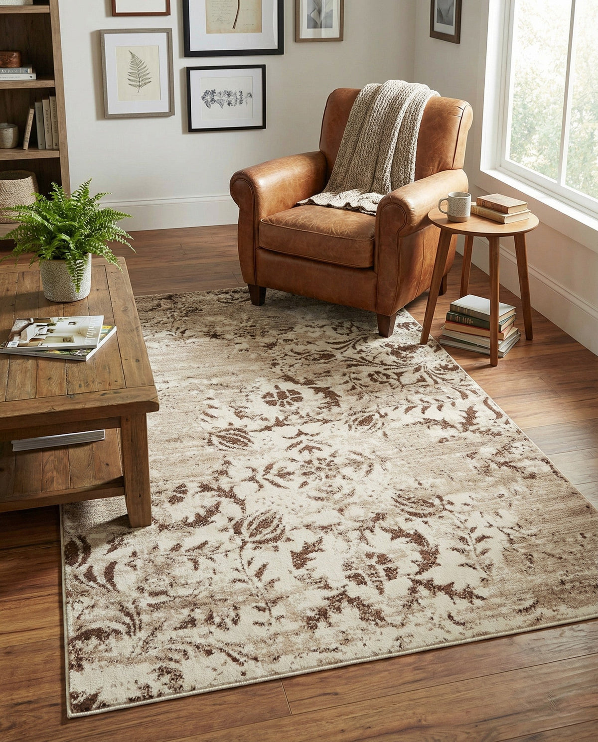 Andes Summit Collection Area Rug -  Huascarán Rectangle Chocolate Brown  lifestyle 4