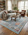 Arcadia Rugs Collection Area Rug -  Olympus Rectangle Blue  lifestyle 22