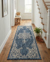 Patio Heritage Collection Area Rug -  Charleston (Blue) Runner Blue  lifestyle 39