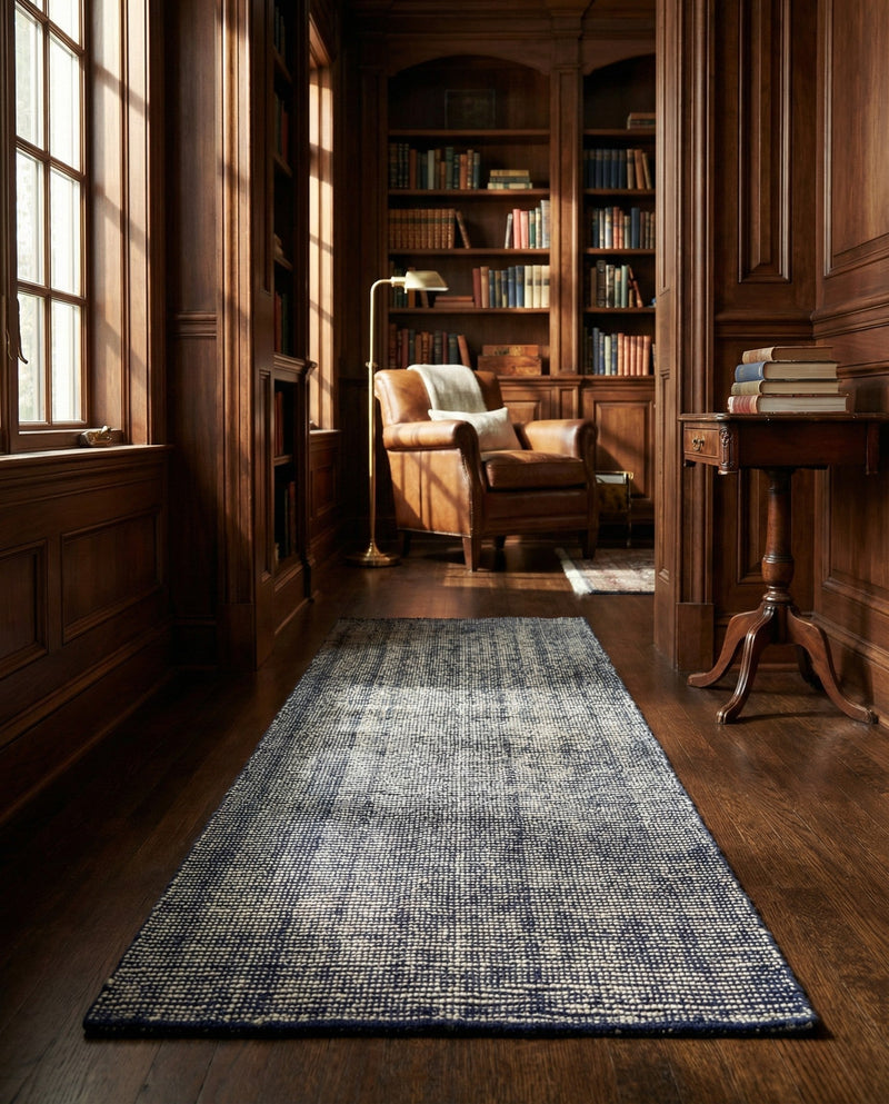 Berkshire Estate Collection Area Rug - Windsor (Blueberry) Runner Blueberry  lifestyle 65