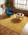 Bloomsbury Elegance Collection Area Rug -  Kensington (Yellow) Square Yellow  lifestyle 63