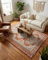 Savannah Elegance Collection Area Rug -  Tybee (Terracotta) Rectangle Terracotta  lifestyle 25
