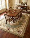 Versailles Elegance Collection Area Rug -  Louveciennes (Green) Rectangle Green  lifestyle 21