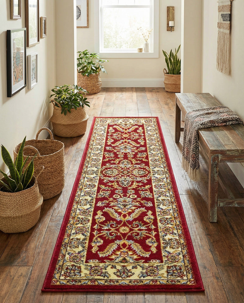 Jaipur Elegance Collection Area Rug -  Jantar Runner Red  lifestyle 46