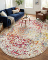 Georgetown Rugs Collection Area Rug - Dupont (Light Multi) Oval Light Multi  lifestyle 77