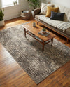 Chromatic Oasis Collection Area Rug -  Tropic Rectangle Gray  lifestyle 36