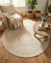 Andes Summit Collection Area Rug -  Lanín Round Beige  lifestyle 71