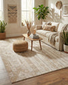 Cascade Range Collection Area Rug - Hood (Ivory) Rectangle Ivory  lifestyle 8