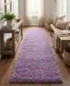 Plush Oasis Collection Area Rug - Serenity (Lilac) Runner Lilac  lifestyle 56