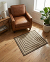 Sahara Sands Collection Area Rug -  Abydos Rectangle Natural and Brown  lifestyle 9