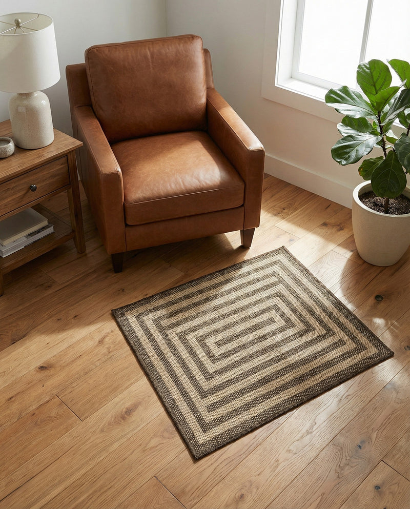 Sahara Sands Collection Area Rug -  Abydos Rectangle Natural and Brown  lifestyle 9