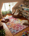 Trellis Mosaic Collection Area Rug -  Pergolatown (Multi) Rectangle Multi  lifestyle 15